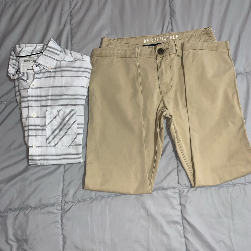 Boys Khaki Aeropostale pants